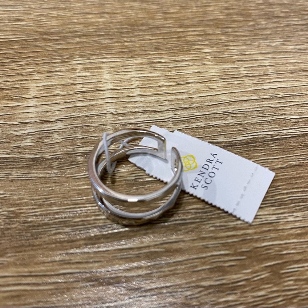 NWT silver ring - rhodium plated size 7